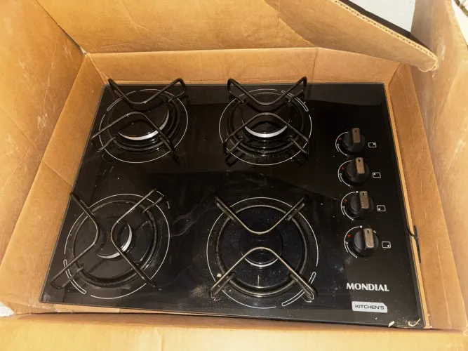 Cooktop Mondial 4 Bocas - NOVO, NUNCA USADO!