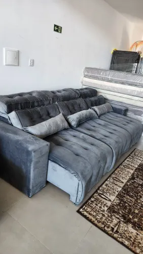 Sofá Retrátil e Reclinável 2,95m novo