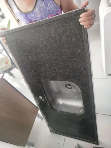 Pia para cozinha de Mármore 