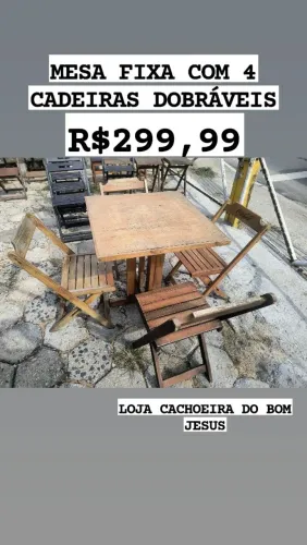 MESAS E CADEIRAS
