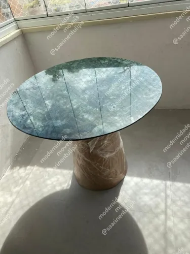 Fabricamos Base cone com tampo redondo 100cm verde guatemala
