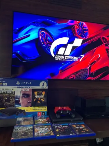 PS4 SLIM 1TB E 06 JOGOS MIDIA FISICA