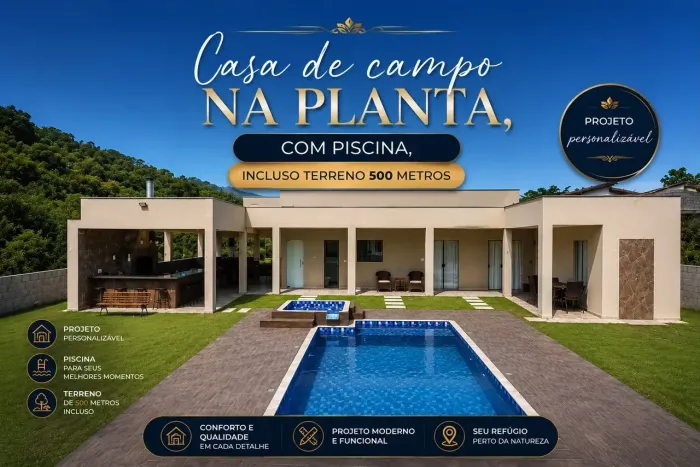SUA CHÁCARA COM PISCINA EM IGARATÁ - SP