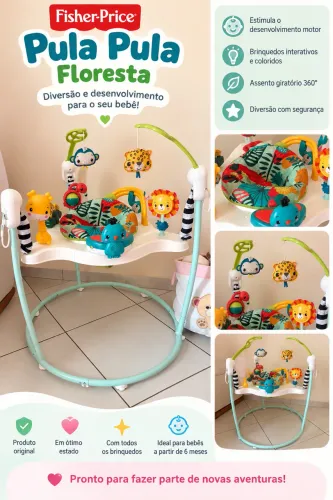 Fisher-Price Pula Pula Floresta - Ótimo estado