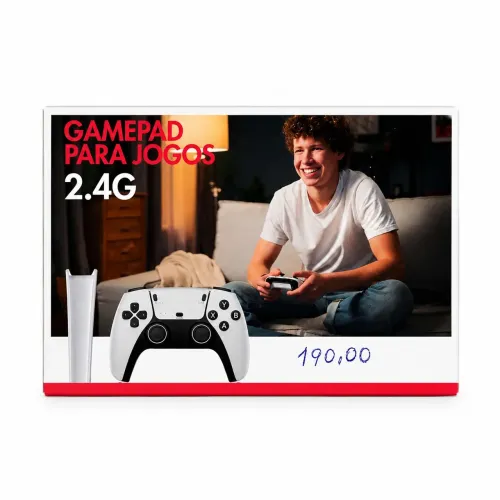 Game Stick Retro HD KAP-6030W com 2 Controles Sem Fio - Novo
