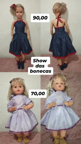 Show de bonecas antigas