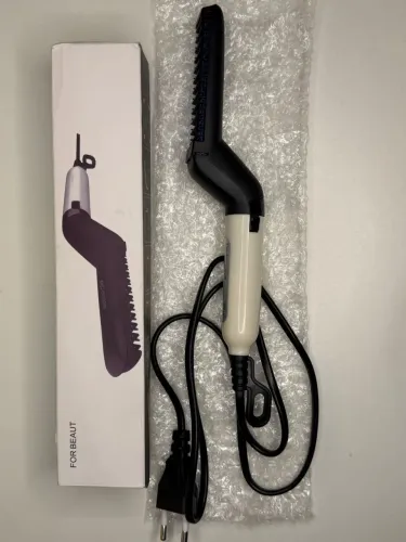 Pente Elétrico Chapinha Modelador Barba Cabelo Masculino