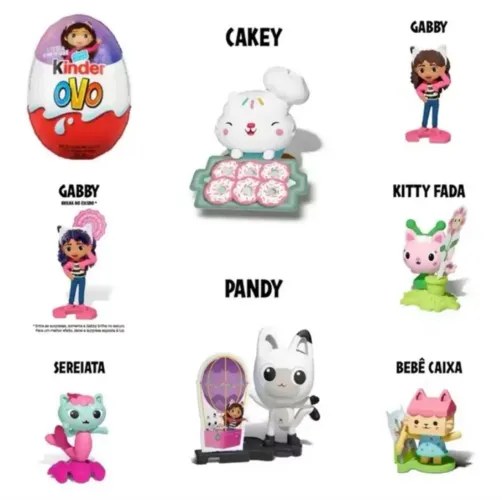 Coleção Completa "A Casa Mágica da Gabby" Kinder Ovo 