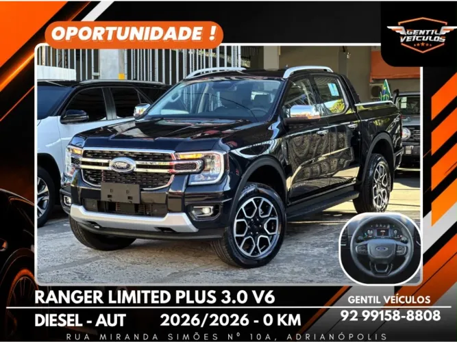 Ford Ranger Limited 3.0 V6 4X4 CD TB Die. AUT 2026