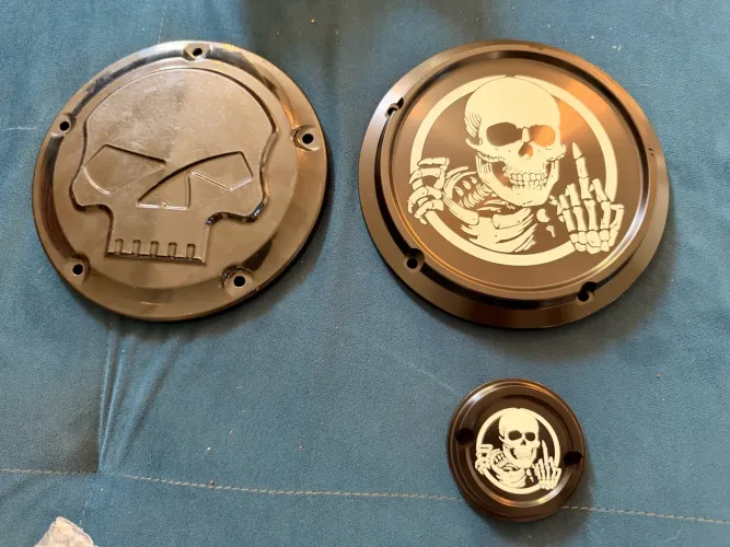 Tampa derby primária pra Harley softail 
