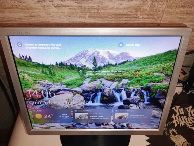 Monitor LG 15 polegadas funcionando