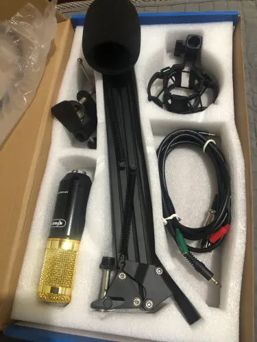 Kit Microfone Condensador semi novo