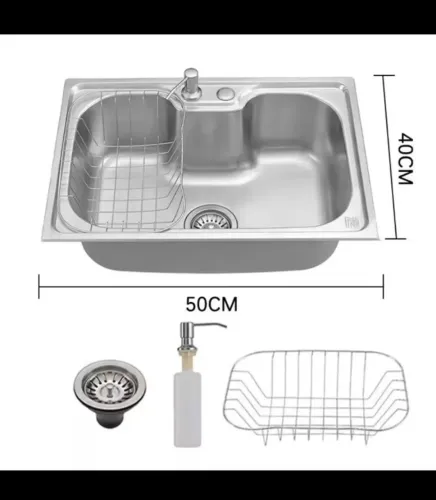 Cuba para cozinha inox com acessórios