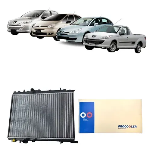 Radiador Peugeot 206 207 Xsara 1.0 1.4 1.6 Com Ar