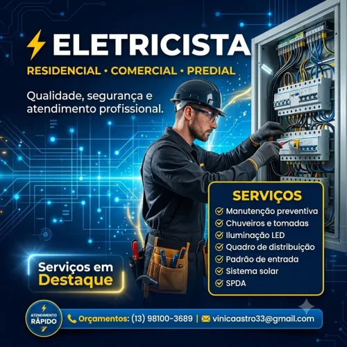 Eletricista Residencial, Comercial e Predial