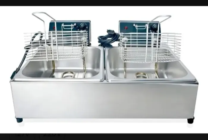 Fritadeira industrial elétrica Valente Inox 10LTS 10L aço inoxidável
