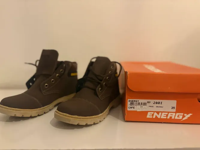 Bota Coturno Energy Infantil/Juvenil Tam. 35 Original Nunca Usada