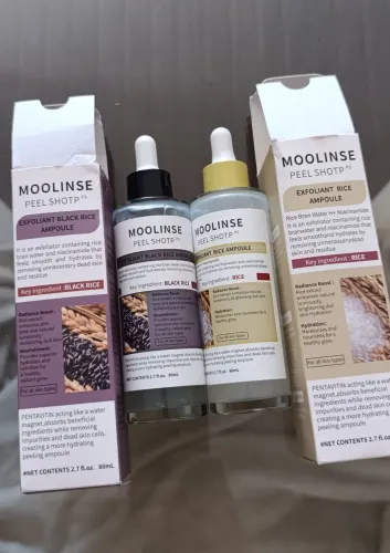 Kit Skincare Coreano Moolinse Peel Shot Ampoule 80ml (Original / Trazido dos EUA)