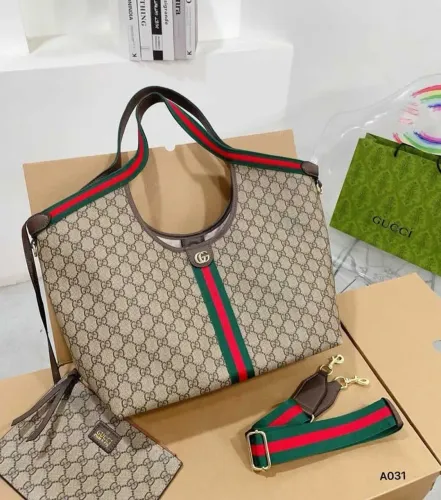 Bolsa Tote Gucci Giglio GG