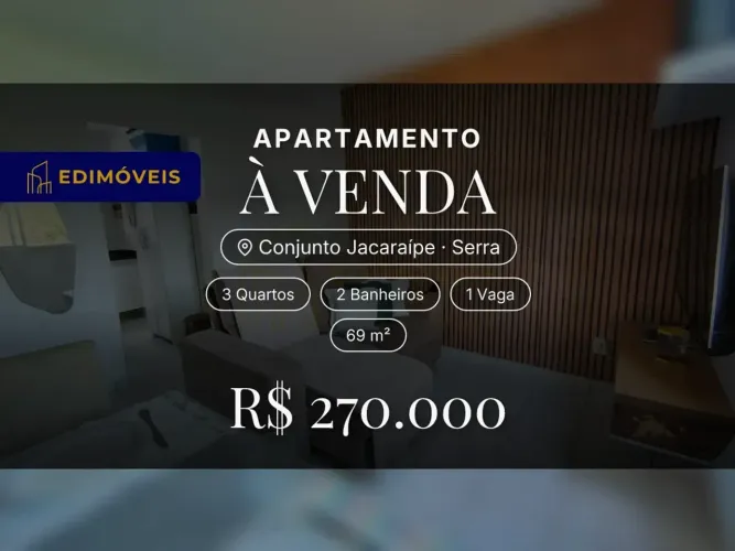 Conjunto Jacaraípe: Apartamento 3 quartos em condomínio, perto da praia