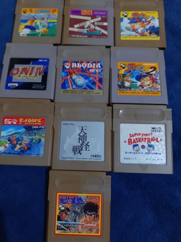 Lote com 10 fitas originais para Nintendo game boy