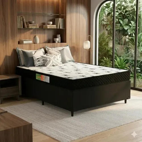 Oferta: Conjunto Base e Colchão D20 Casal Novo na Caixa