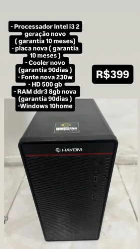 I3 - 2 geração | 8Ram | 500hd