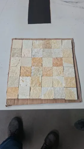 Revestimento Mozaico Pedra Natural São Tomé 30x30cm - Pedra Forte