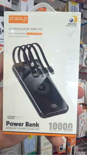 Carregador portátil por indução e com fio na loja Supereletronicosjf 