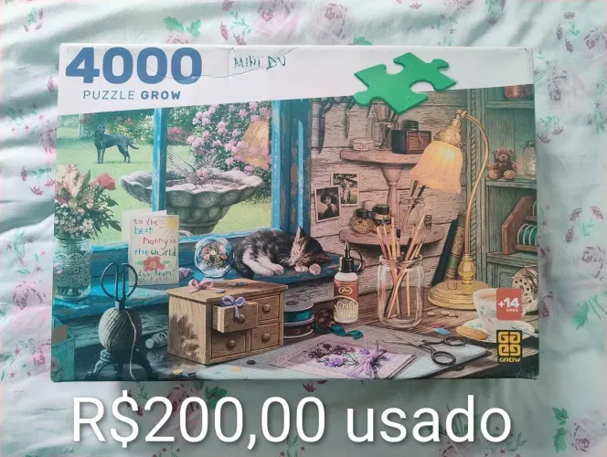 Quebra cabeça "Ateliê" 4.000 peças 