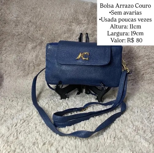 Bolsa Arrazo Couro Seminova