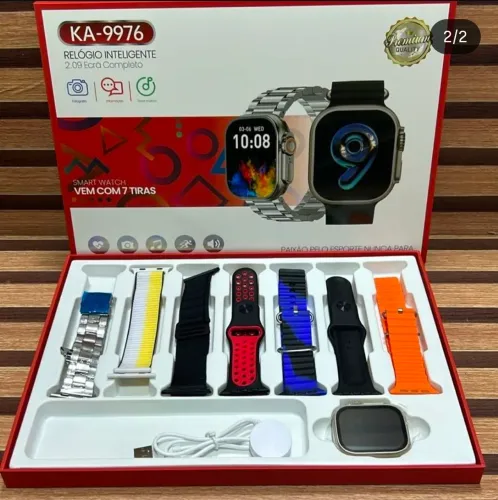 Relógio SmartWatch Ultra 45MM 7 Pulseiras