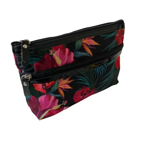Necessaire Bagaggio Floral Tropical Bolsa Maquiagem Organizadora