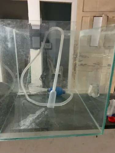 Aquário de 50 litros com funil de limpeza 