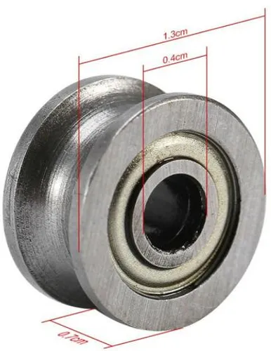 Rolamento Linear U624zz u Trilho 4*13*7mm linear Kit 2 Unidades Automação COD-CP206 