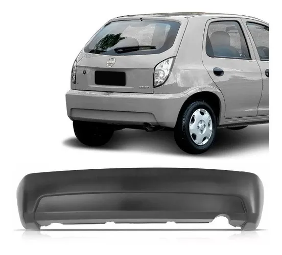 Parachoque traseiro celta 2007 2008 2009 2010 2011 cinza texturizado