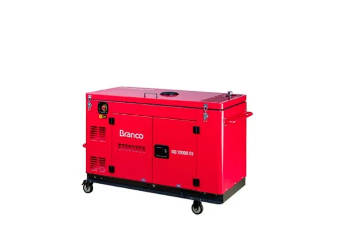 Gerador a Diesel 10.5 KVA Monofásico 110/220V Branco BD12000ES Cabinado