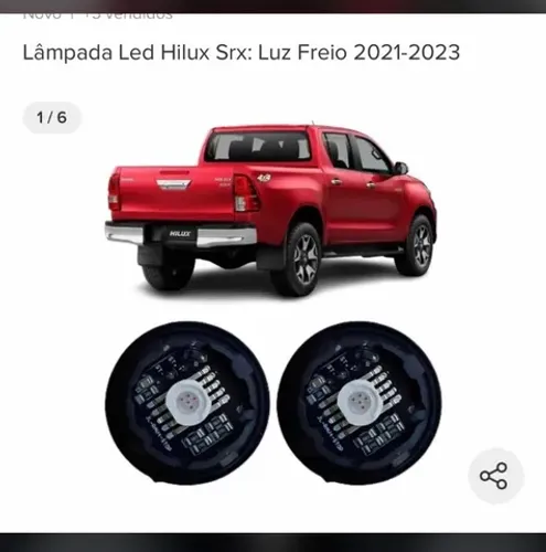 Lâmpada led Hilux 2021/2023