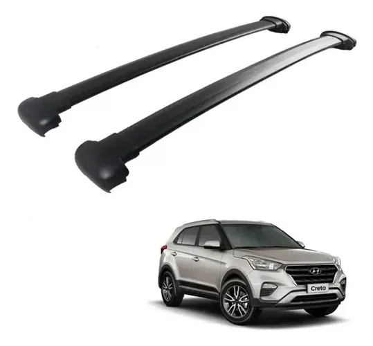 Rack Travessa de Teto Hyundai Creta 2021 - Larga Preto - Projecar