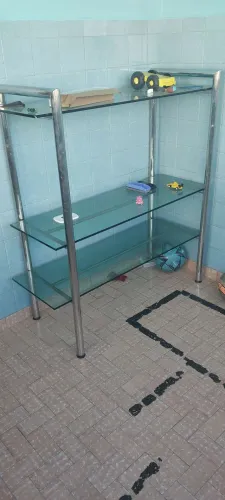 Rack / Expositor Alumínio e Vidro