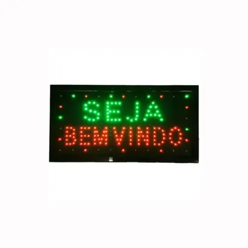 (NOVO) Placa de Led Seja Bem-Vindo Lelong LE-3005