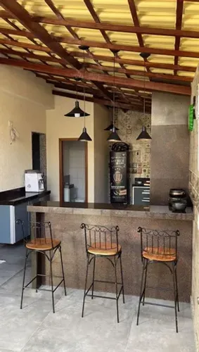 Banqueta Bistrô Fixa Rococó Rústica