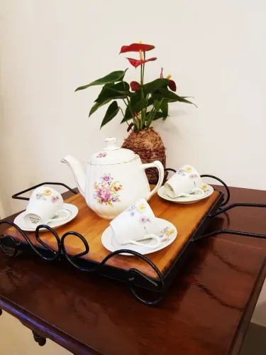 Bandeja de mesa arabesco rústica 