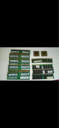Memórias e Processadores antigos PC 