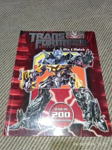 Livro cartonado Transformers revenge of The fallen - mix e match