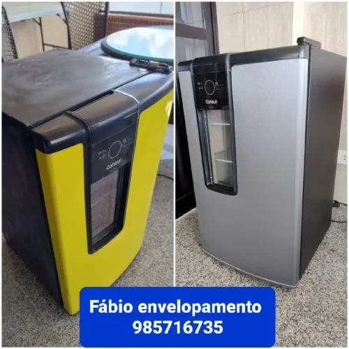 Envelopamento de geladeira, freezer, expositor e frigobar 