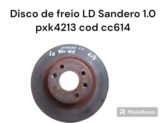 Disco De Freio Lado Direito Renault Sandero 1.0 Cod Cc614