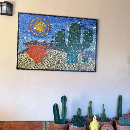 Quadro mosaico, revestimento parede, painel