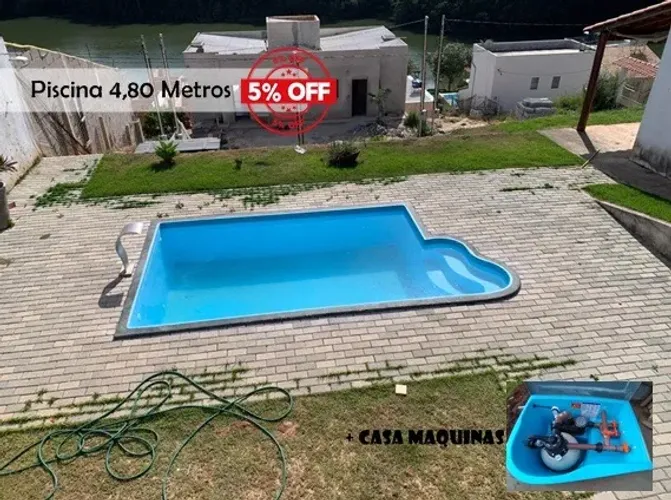 CA- Piscina 4,80 completa c/Casa Maquinas !