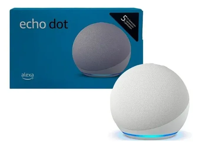 Amazon Echo Dot 5th Gen com assistente virtual Alexa deep sea blue 110V/240V
